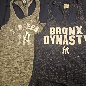 Pink New York Yankees Tank Tops